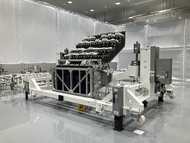 Merkle CAE satellite in the clean room