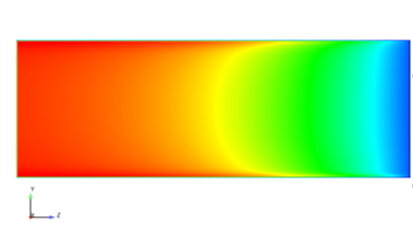 Moisture distribution of a cell Merkle CAE