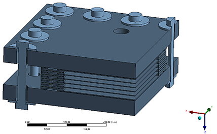 Square end plates and cells Merkle CAE