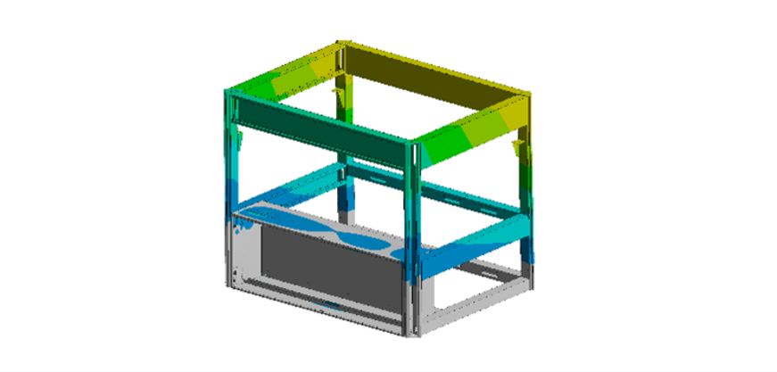 Minimal deformation of the X-frame machine frame