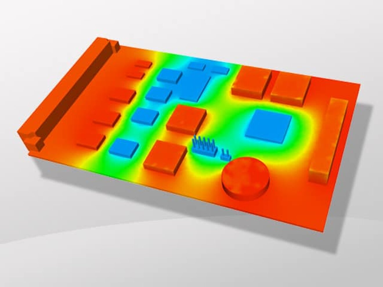 Image for Merkle & Partner Electronic Components CFD Simulation Example 1